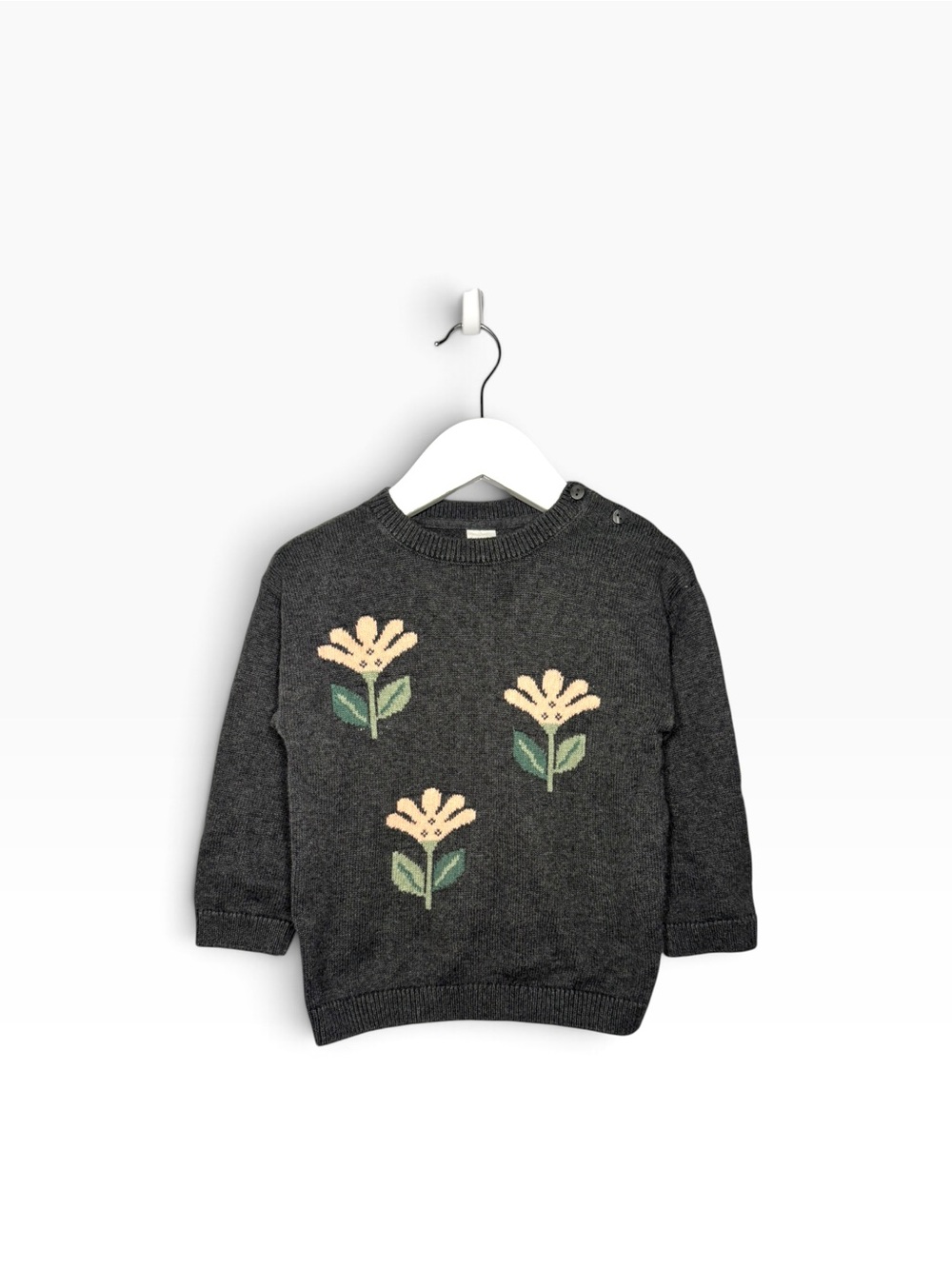 ⭐️ 5/$30 H&M Kids Floral Knit Sweater size 18M